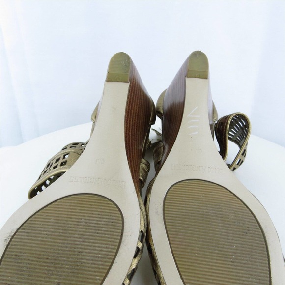 Enzo Angiolini Women‎ Gladiator Shoes Quinn Bronze Leather Buckle Size 8 Medium - Picture 10 of 10